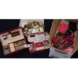 Box of assorted costume jewellery, various. (B.P. 24% incl.