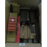 Vintage Hornby Dublo items to include; TPO mail van set in original box,