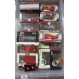 Box of Oxford and promotional diecast model vehicles, Corgi etc, all in original boxes. (B.P.