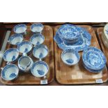 Two trays of Spode Italian design teaware items. (B.P. 24% incl.