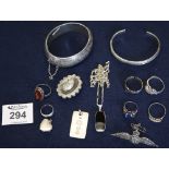 A collection of silver jewellery etc. (B.P. 24% incl.