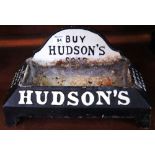 Cast iron shop dog drinker by Hudson's soap. (B.P. 24% incl.