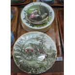 Collection of 12 the Franklin Mint Horticultural society collectors plates,