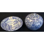 Copeland Spode Italian pattern blue and white transfer printed bowl,