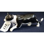 China study of a black and white striding cat by John Beswick. (B.P. 24% incl.