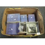 Box containing six boxed Wedgwood items to include;