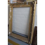 19th Century gilt framed gesso picture frame in distressed condition. (B.P. 24% incl.