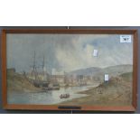 British School (19th Century), 'Old Ferry, Swansea', watercolours.