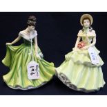 Royal Staffordshire bone china figurine 'Spring' with certificate and a Royal Doulton bone china