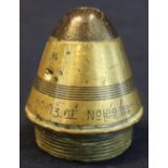 British brass shell fuse. (B.P. 24% incl.