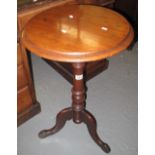 19th Century mahogany tripod table. (B.P. 24% incl.