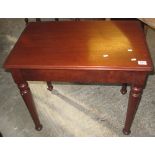 Mahogany rectangular side table. (B.P. 24% incl.