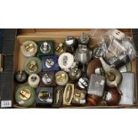 Box of assorted table lighters and cigarette cases, various. (B.P. 24% incl.