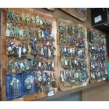 Three trays of Del Prado metal diecast figurines, some in original boxes,