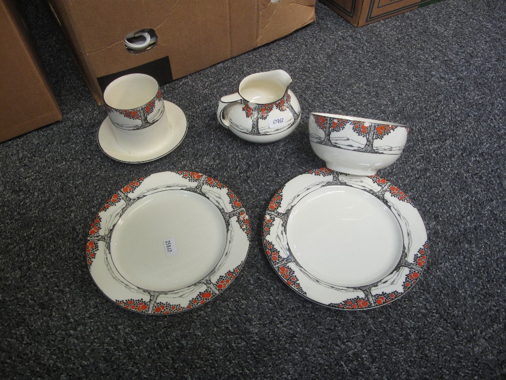 Two boxes of assorted china to include; copper lustre and other dresser jugs, - Image 2 of 4