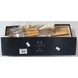 Mappin and Webb cardboard box containing assorted cutlery. (B.P. 24% incl.