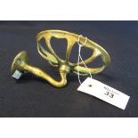 Brass wall mounted soap dish. (B.P. 24% incl.