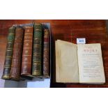 Small collection of antiquarian books including Tennyson, Gay's poems, Keates, etc. Six volumes. (B.