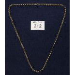 A 9ct gold Victorian chain. (B.P. 24% incl.