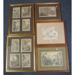 A collection of Hogarth engravings,