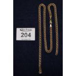 A 9ct gold chain, broken, 8.6g approx. (B.P. 24% incl.