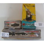 Corgi toys major bloodhound guided missile with launching ramp 1108 - in original box,