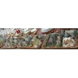 Three trays of Lilliput lane and other cottages and buildings, unboxed. (B.P. 24% incl.