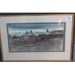 G. John. Blockley (contemporary Welsh), 'Farm Buildings, North Wales', signed, watercolours. 18.
