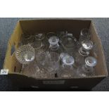 Box of assorted glass: decanters, drinking vessels etc. (B.P. 24% incl.