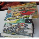 Scalextric 200 electric motor model racing game in original box (incomplete),