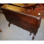 19th Century mahogany Sutherland type table of large proportion. (B.P. 24% incl.