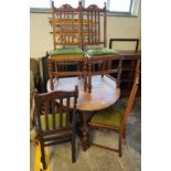 Early 20th Century oak gate legged table,