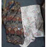 Box of vintage good quality curtains to include;