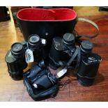 Pair of Chinon alpine rubber covered binoculars 8x40 binoculars,