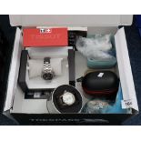 Tissot 'Touch Expert' steel gent's wristwatch in original box,