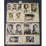 Two albums of autographed photographs of mid 20th Century film stars,