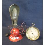 19th Century brass aneroid barometer by E.J. Dent Paris.