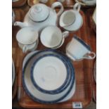 Tray of Royal Doulton fine bone china 'Atlanta' design teaware. (B.P. 24% incl.