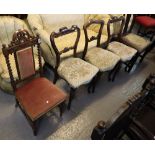 Collection of five chairs to include;