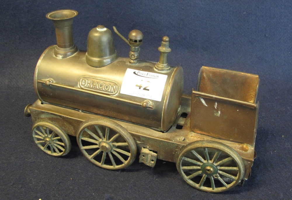 Vintage tin plate steam engine marked 'Dragon'. (B.P. 24% incl.