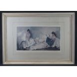 AFTER SIR WILLIAM RUSSELL FLINT RA: PPRWS (British 1880-1969), 'Interlude', a collotype print,