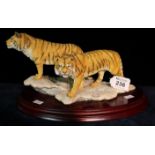 Willem De Beer's 'Snow Tigers' sculpted by David Lyttleton, limited edition of 4950. (B.P. 24% incl.