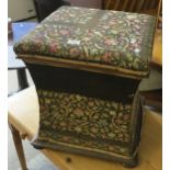 Late 19th/early 20th Century mahogany concave commode stool. (B.P. 24% incl.