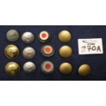 Collection of military buttons, various. (B.P. 24% incl.