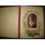 Leather bound Victorian portrait photo album. (B.P. 24% incl.