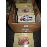 Ten boxed Corgi Classics fire engines, including the Cardiff AEC ladder fire service. (10) (B.P.