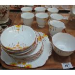 22 piece Melba bone china floral tea service. (B.P. 24% incl.