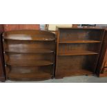 Two similar mahogany open bookcases. (2) (B.P. 24% incl.