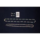 Two strings of freshwater pearl beads. (B.P. 24% incl.