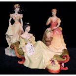Two Royal Doulton bone china figurines to include; 'At Ease' HN2473 and 'Sarah 1993' HN3380.